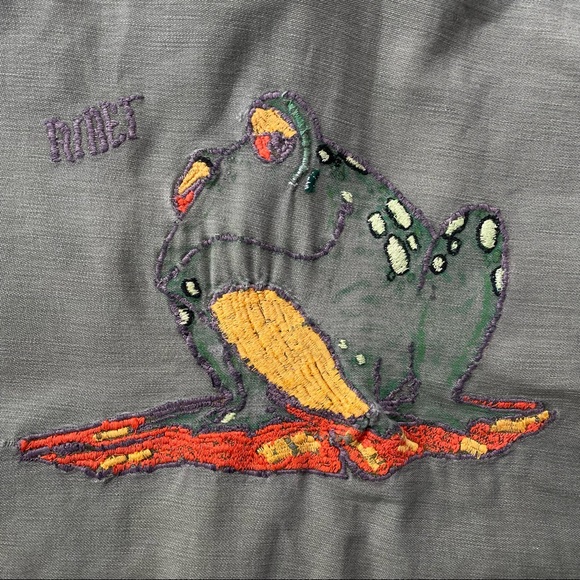 Vintage Army Jacket/Vest with RARE Frog embroidery - Picture 7 of 11